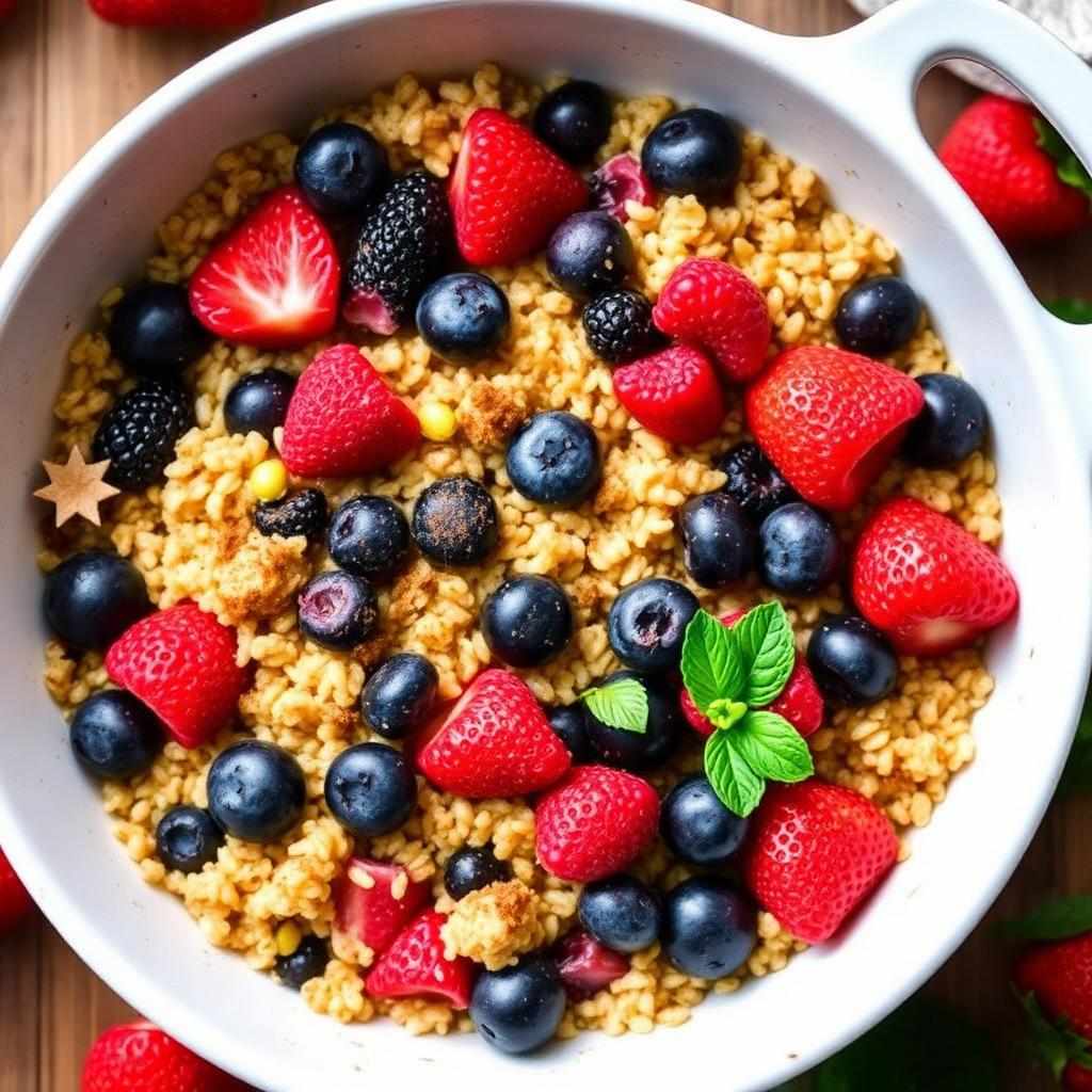 Halal Oven Baked Mixed Berry Breakfast Quinoa Recipe