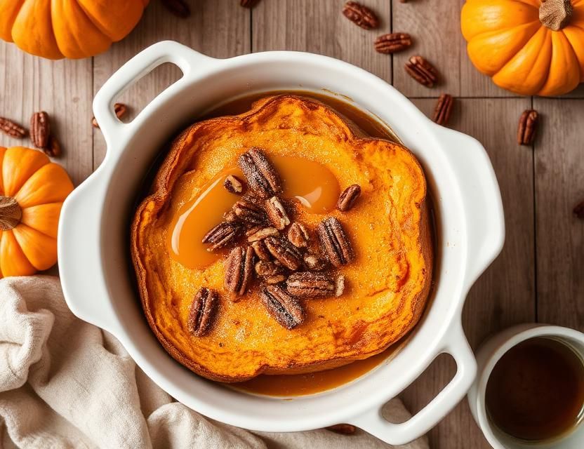 Halal Oven Baked Pumpkin French Toast Bake Recipe