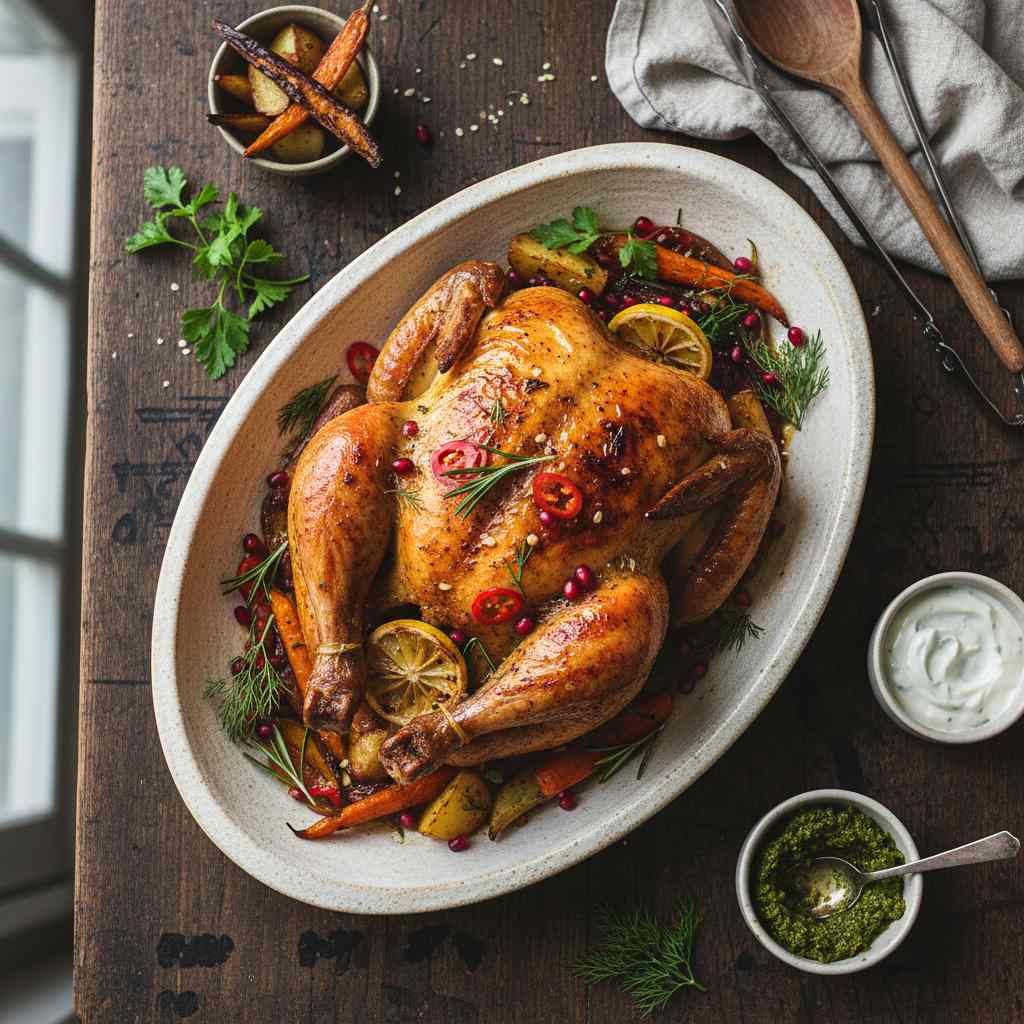 Halal Oven Roasted Whole Chicken Recipe Healthy