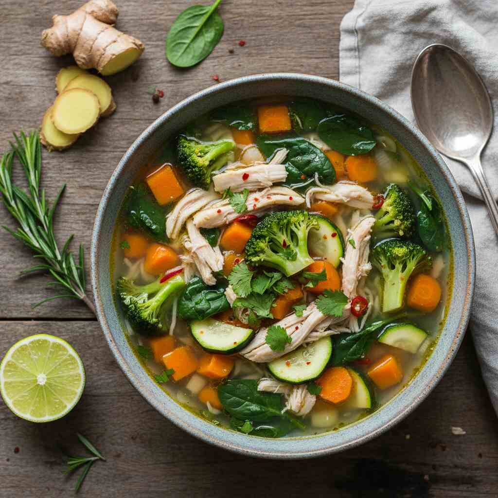 Halal Paleo Chicken Vegetable Soup