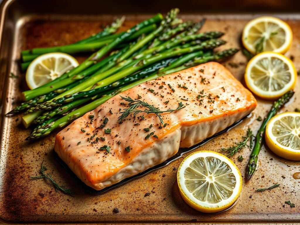 Halal Paleo Salmon Asparagus Bake