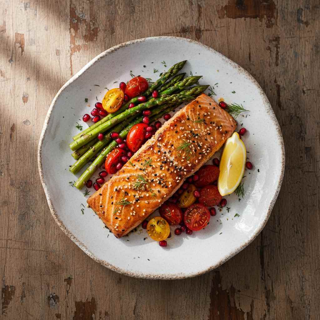 Halal PCOS Friendly Baked Salmon Recipe