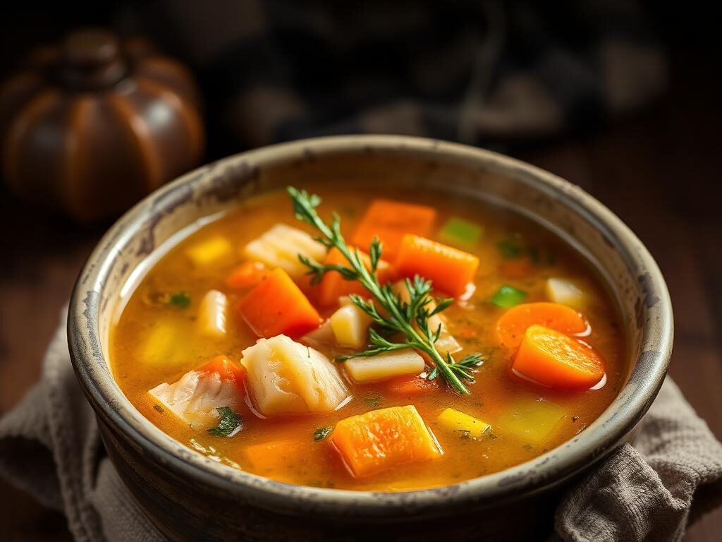 Halal PCOS Friendly Turkey Vegetable Soup