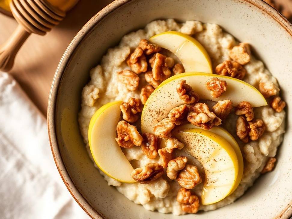 Halal Pear Walnut Oatmeal