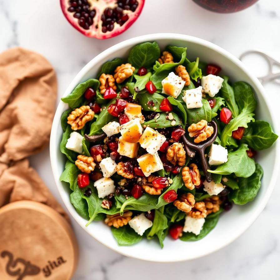 Halal Pomegranate Molasses Glazed Salad Recipe
