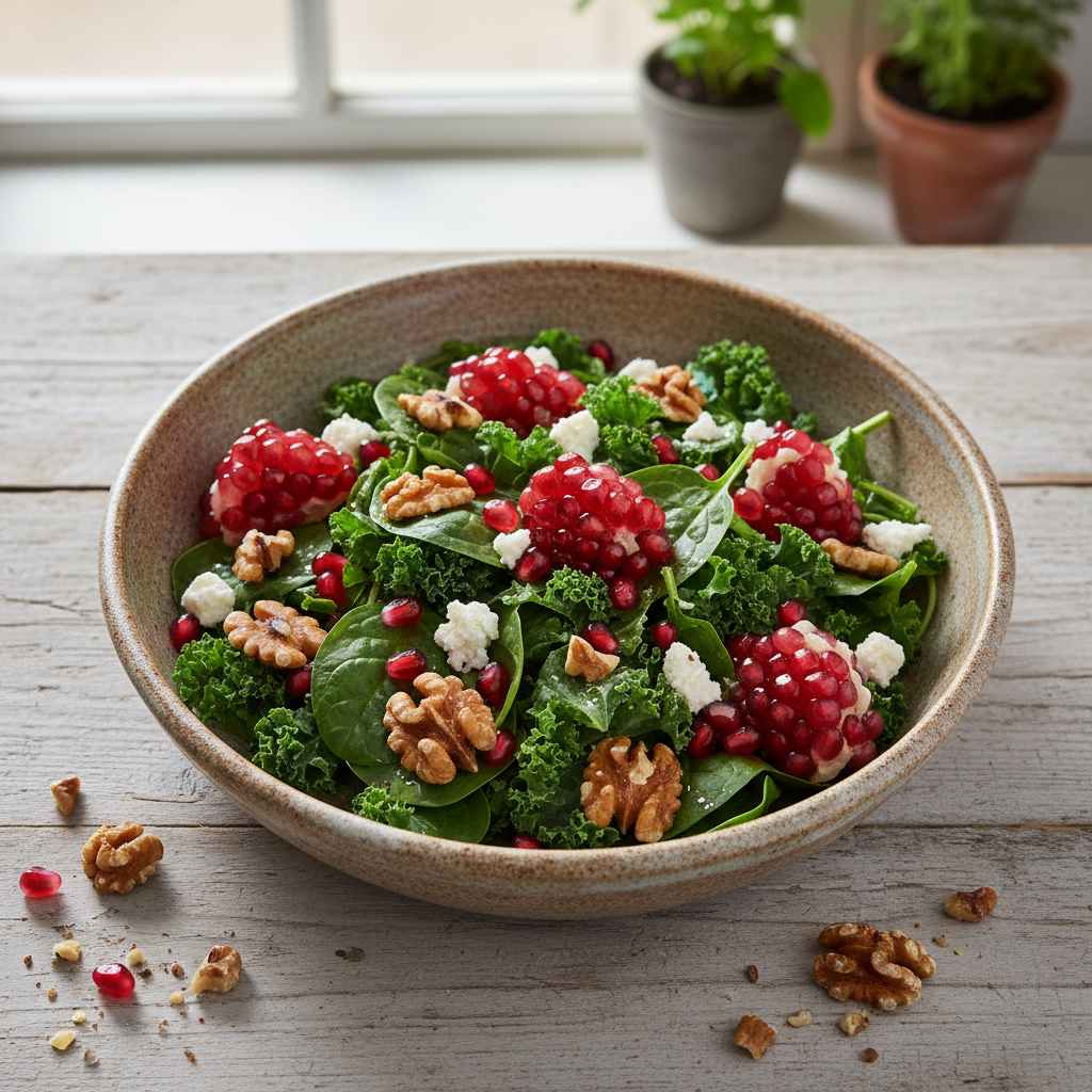 Halal Pomegranate Walnut Salad Recipe (Middle Eastern)