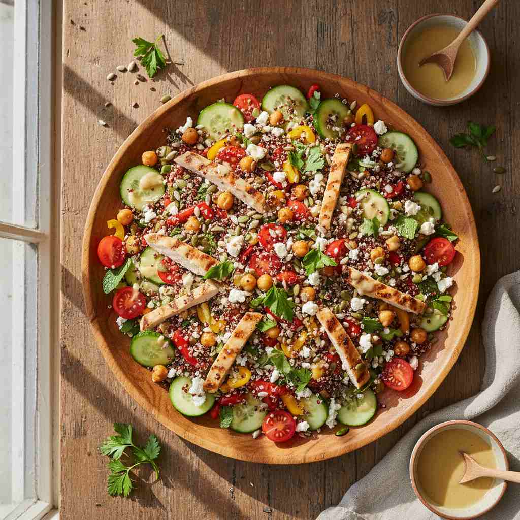 Halal Quinoa Salad Recipe Healthy High Protein