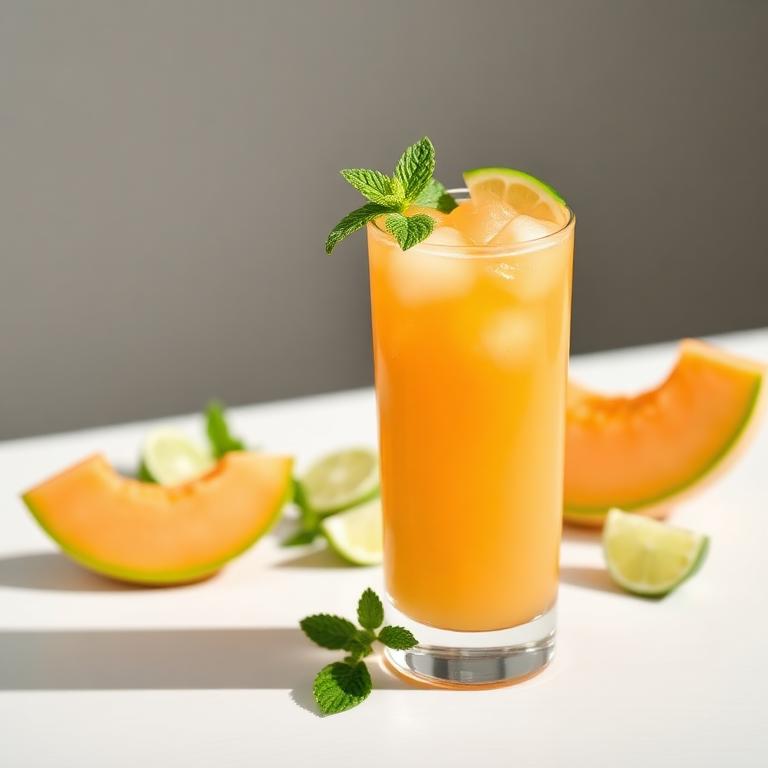 Halal Refreshing Cantaloupe Lime Drink Recipe