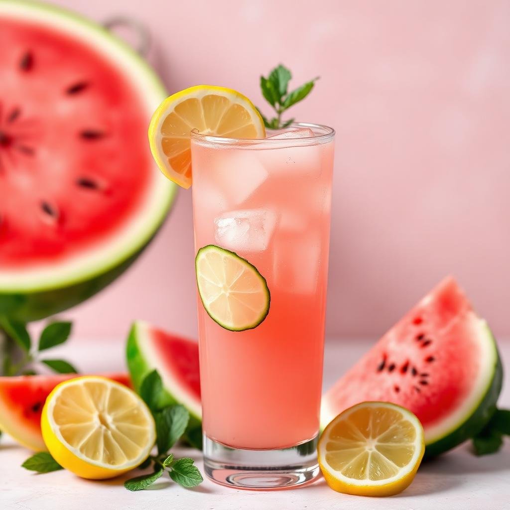 Halal Refreshing Watermelon Cucumber Lemonade Recipe
