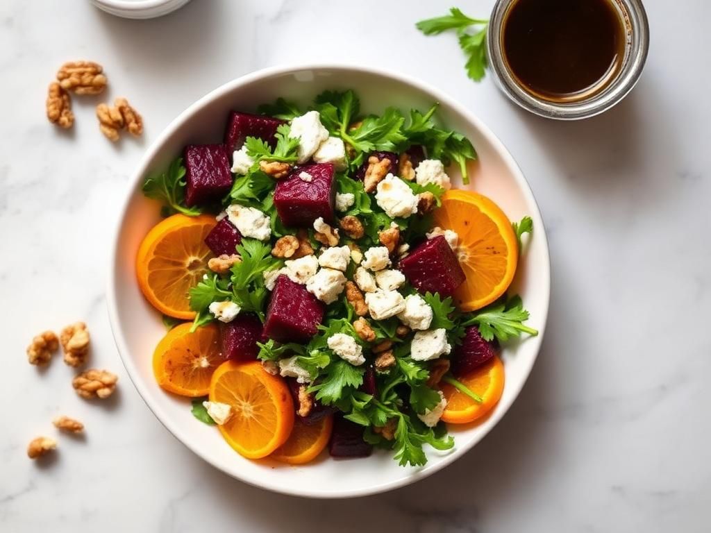 Halal Roasted Beet Orange Salad Recipe