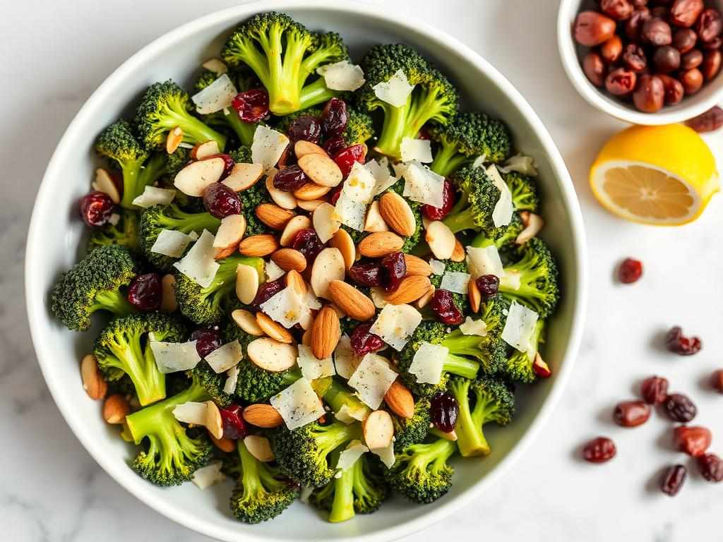 Halal Roasted Garlic Broccoli Salad Recipe