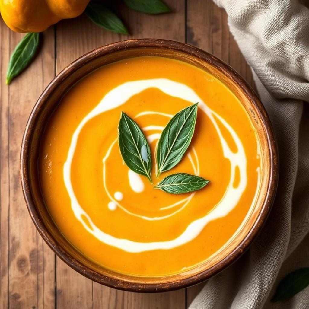 Halal Roasted Pumpkin Sage Soup