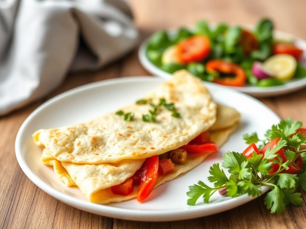 Halal Healthy Roasted Red Pepper Egg White Omelette Recipe