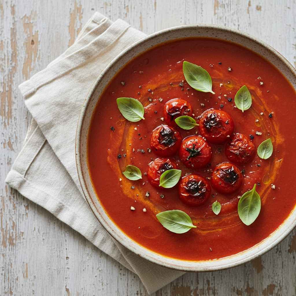 Halal Roasted Tomato Soup (Healthy & Easy)