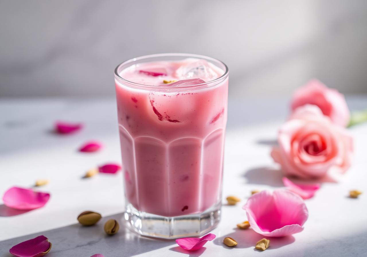Halal Rose Milk Drink Recipe Healthy