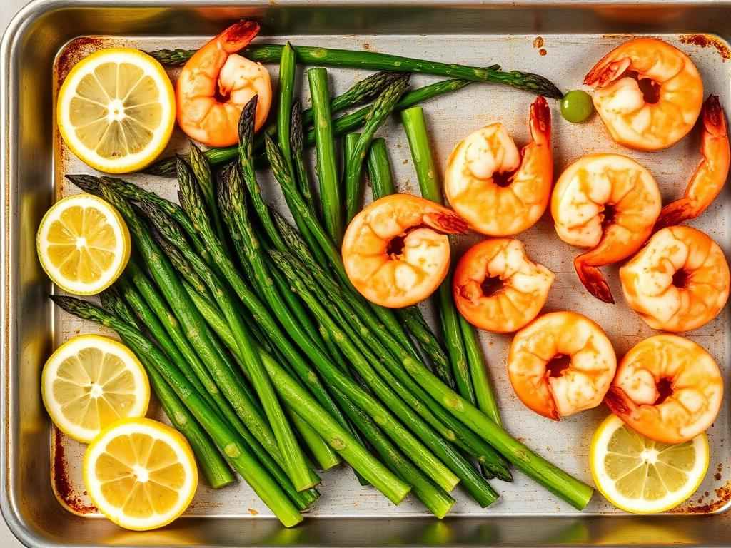 Halal Sheet Pan Shrimp and Asparagus Recipe