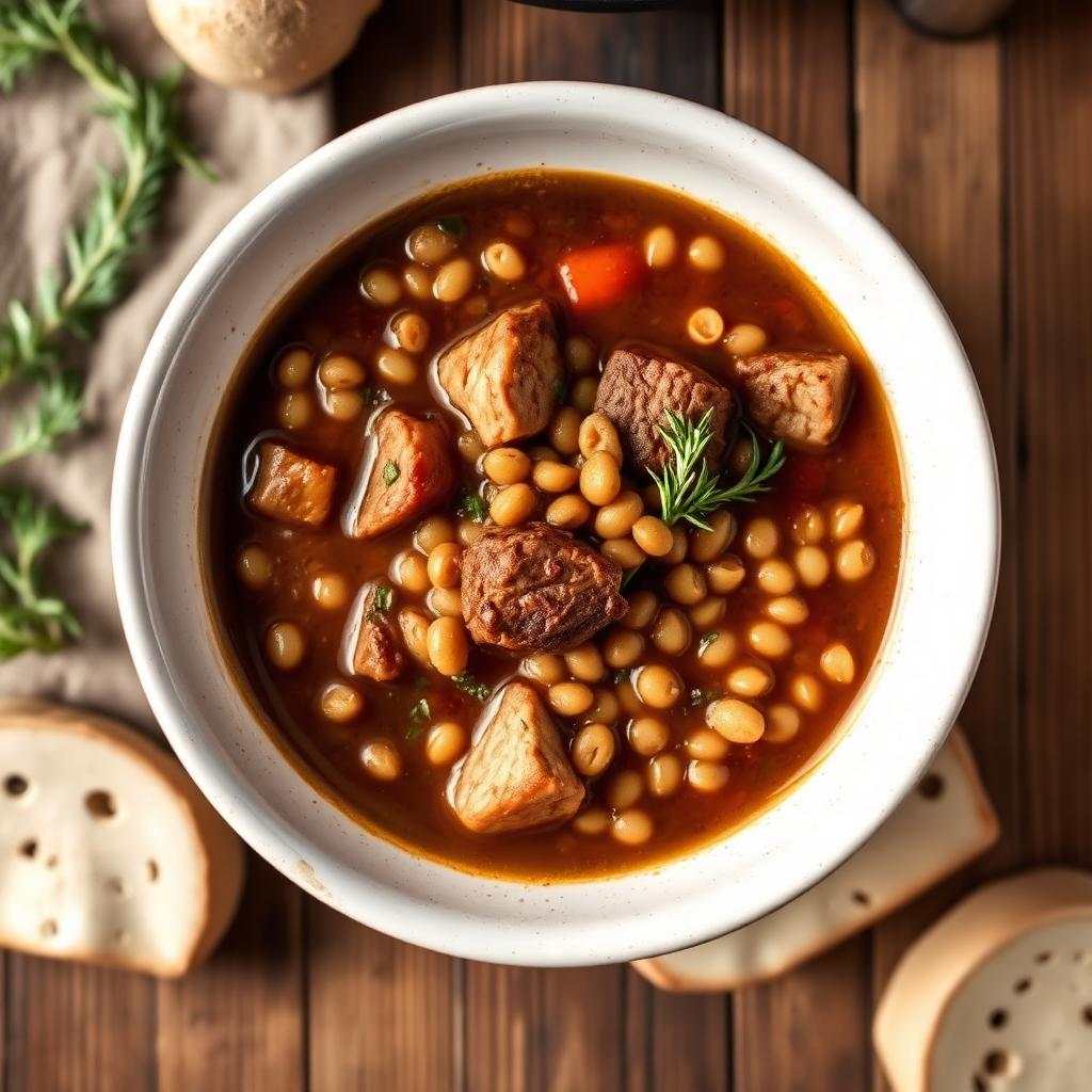 Halal Slow Cooker Beef Lentil Soup