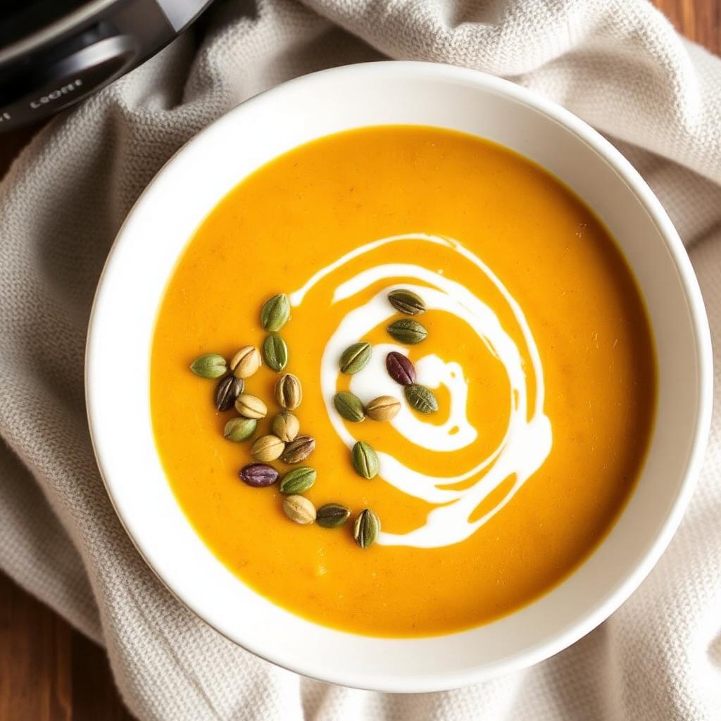 Halal Slow Cooker Butternut Squash Soup