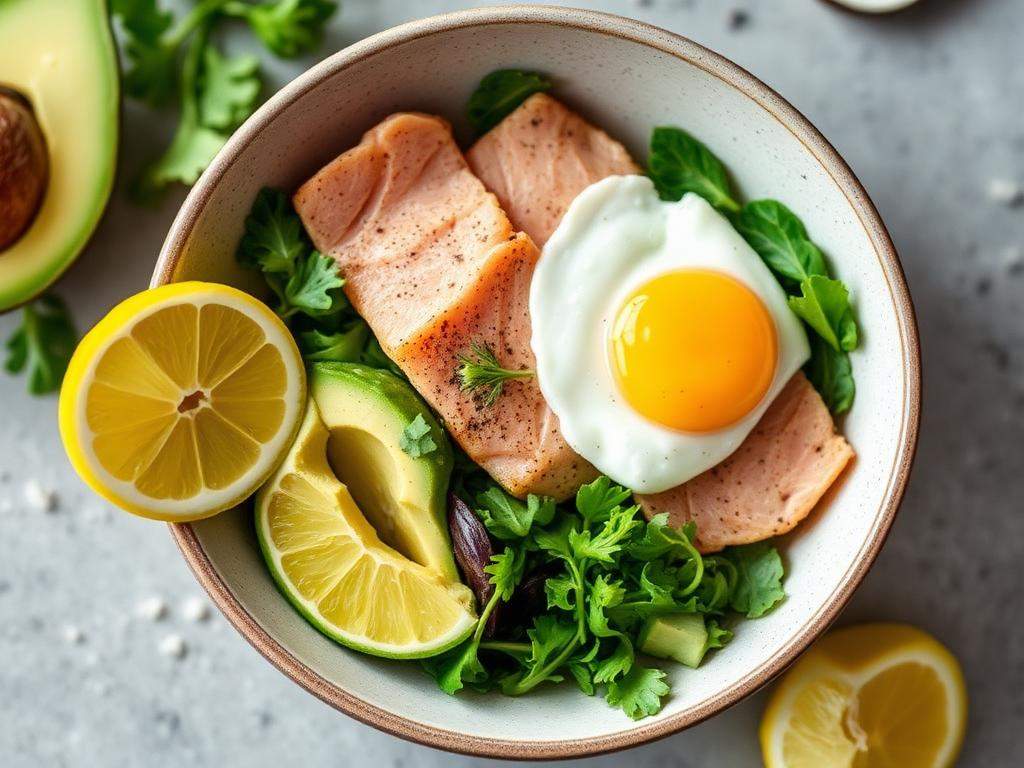 Halal High Protein Smoked Trout Breakfast Bowl Recipe