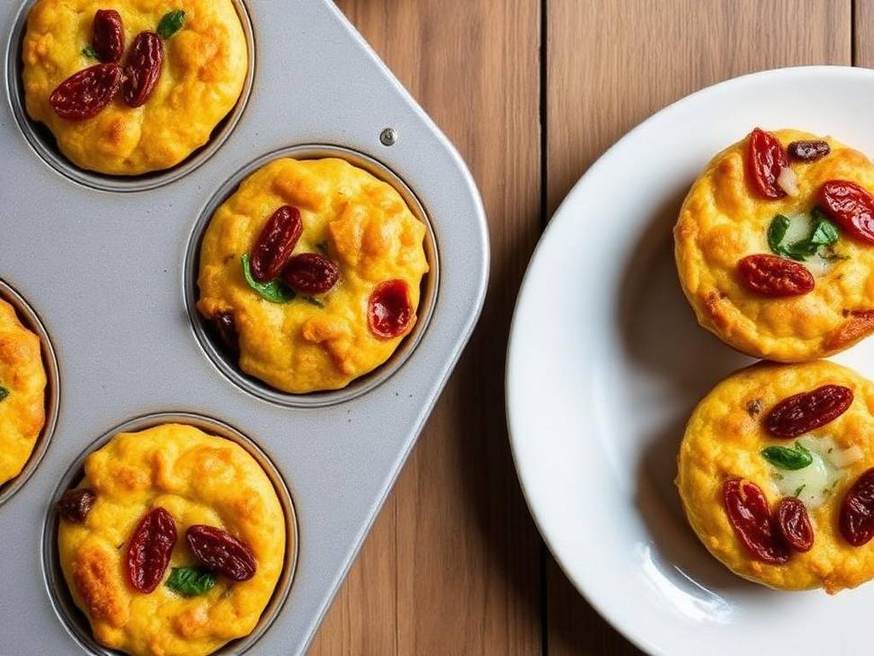 Halal Sun-Dried Tomato Egg Muffins