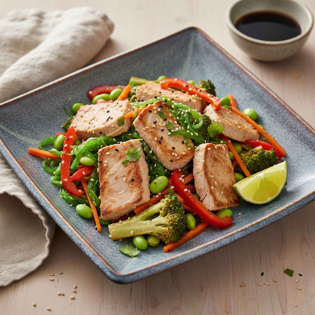 Halal Thyroid Friendly Tuna Stir Fry