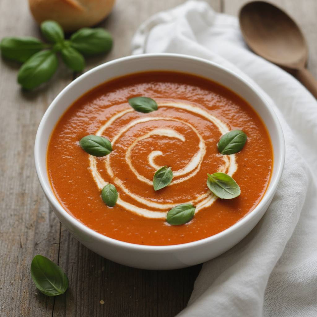 Halal Tomato Basil Soup Recipe Healthy Easy