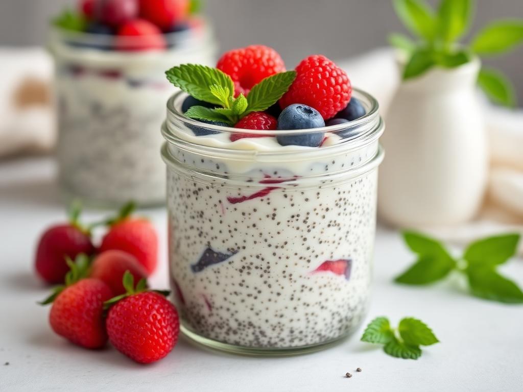 Halal Vanilla Chia Breakfast Pudding