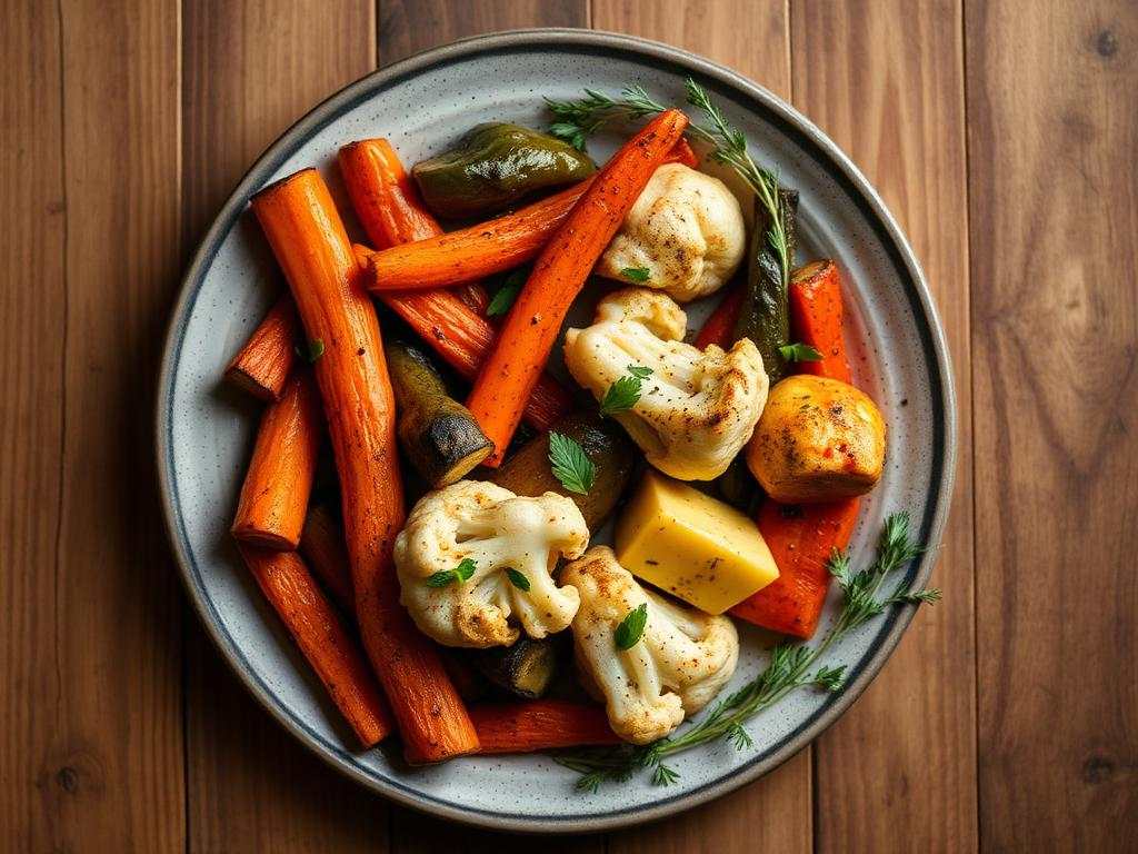 Halal Vegetarian Harissa Roasted Vegetables