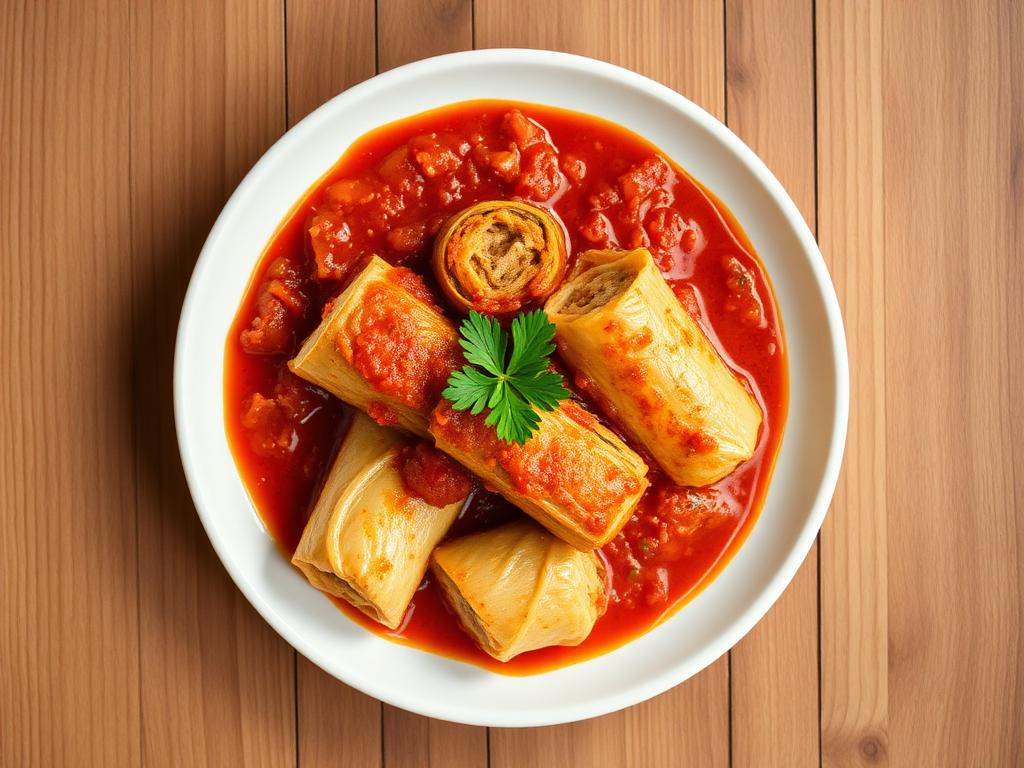 Halal Vegetarian Stuffed Cabbage Rolls