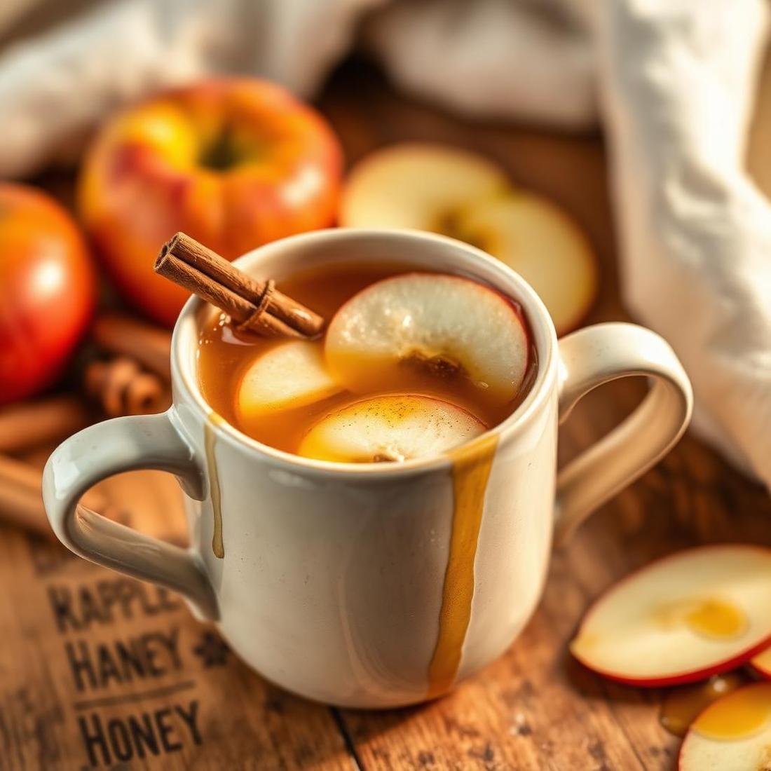 Halal Warm Apple Cinnamon Honey Drink Recipe