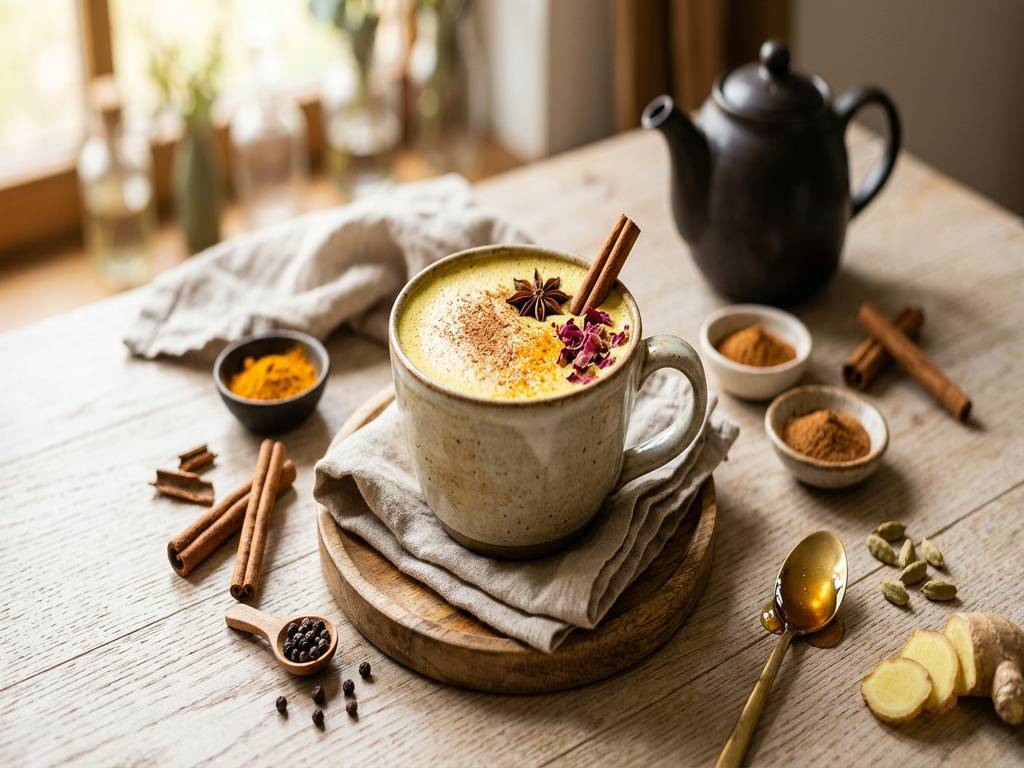 Halal Warm Golden Milk with Cinnamon Recipe