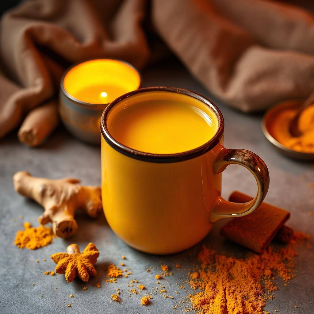 Halal Warm Golden Milk with Ginger Recipe