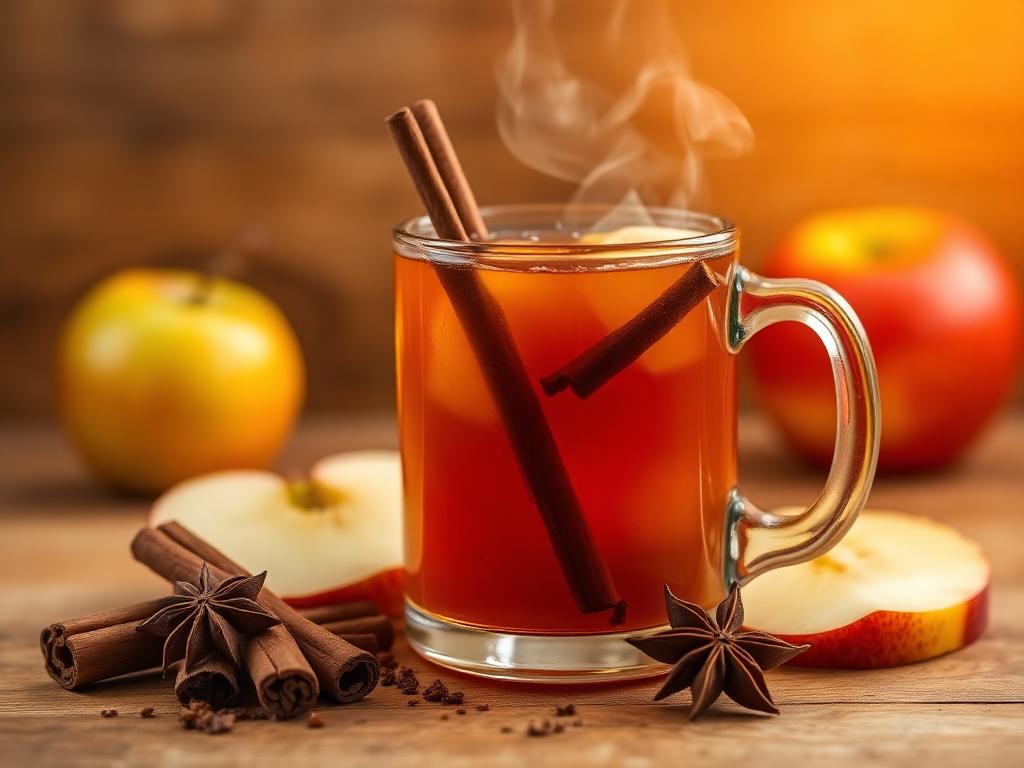 Halal Warm Spiced Apple Cider Mocktail Recipe