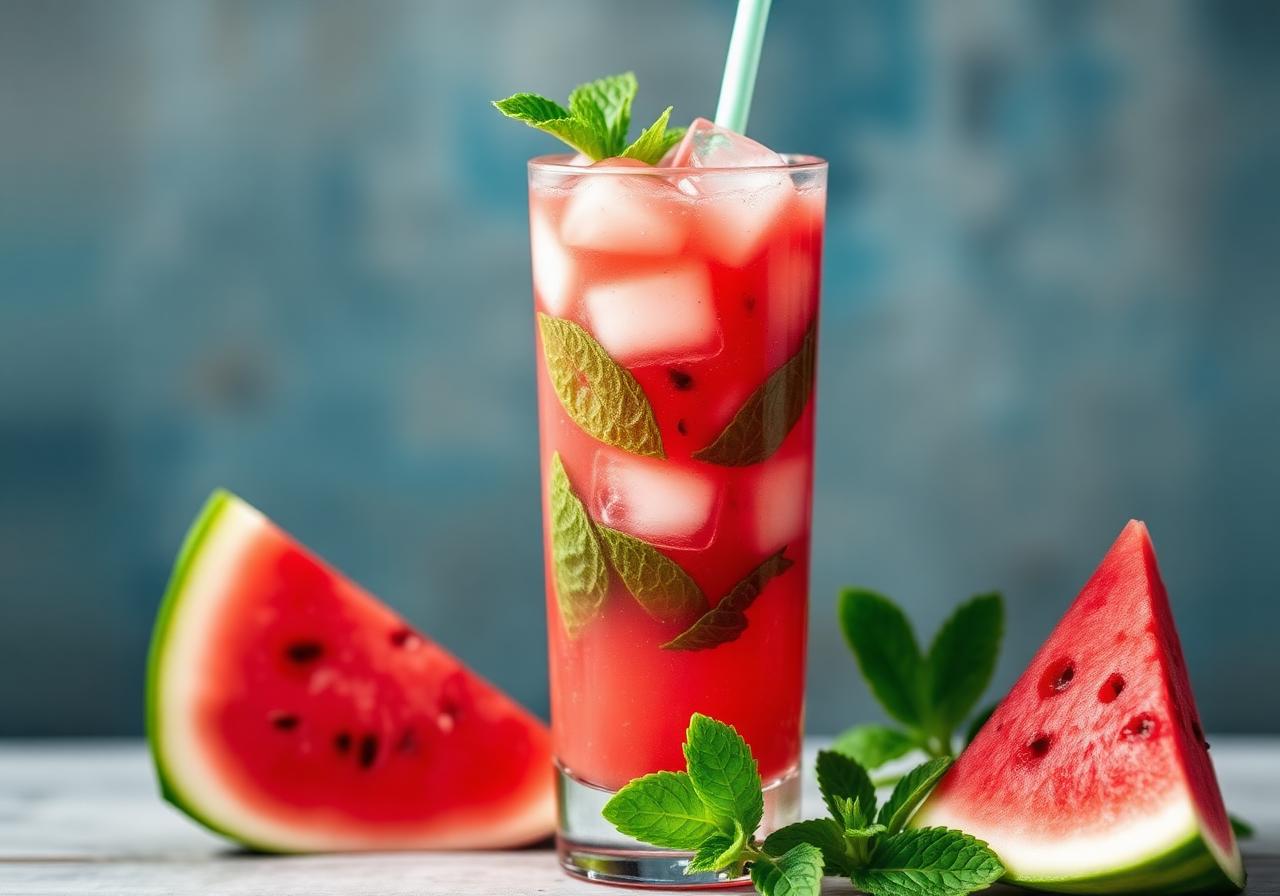 Halal Watermelon Mint Juice Recipe