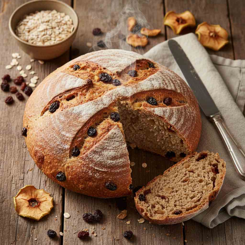 Halal Whole Grain Apple Raisin Bread Recipe