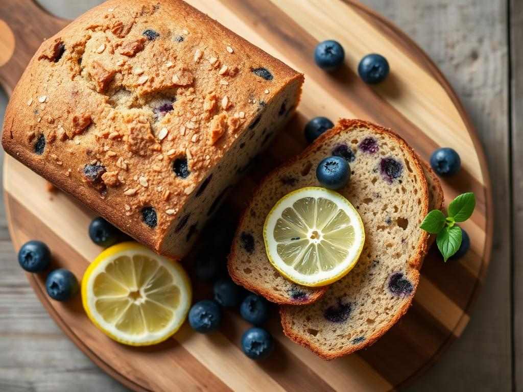 Halal Whole Grain Blueberry Lemon Bread Recipe
