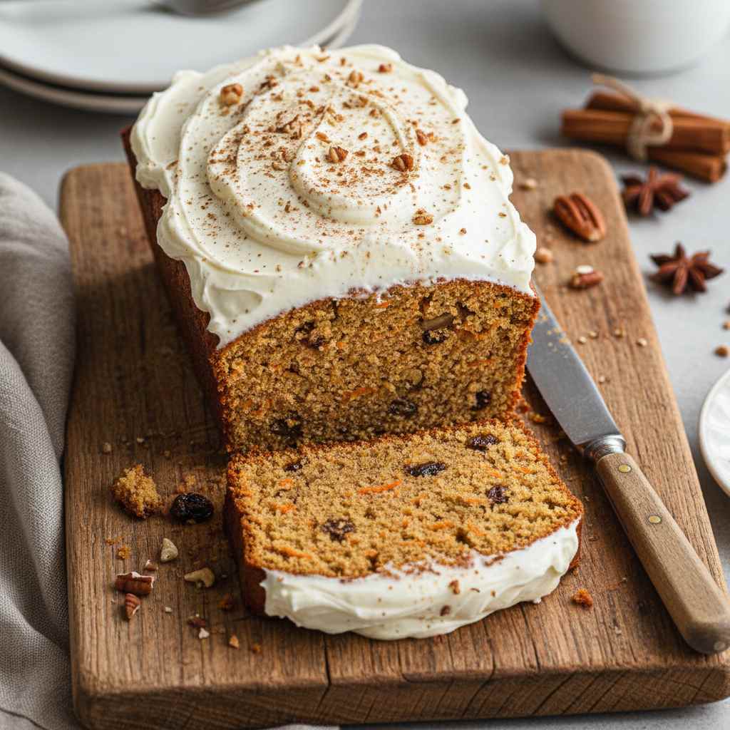 Halal Whole Wheat Carrot Cake Loaf Recipe