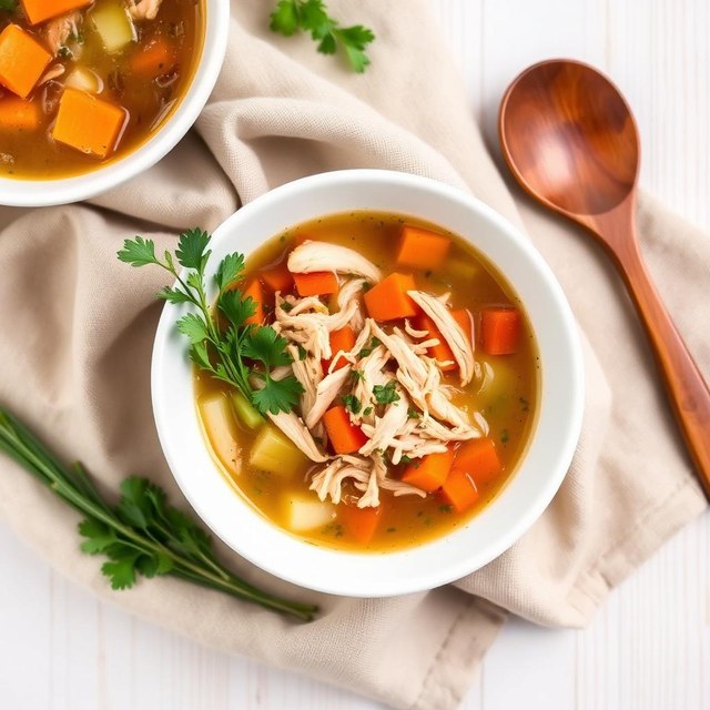 Halal Whole30 Chicken Vegetable Soup Recipe