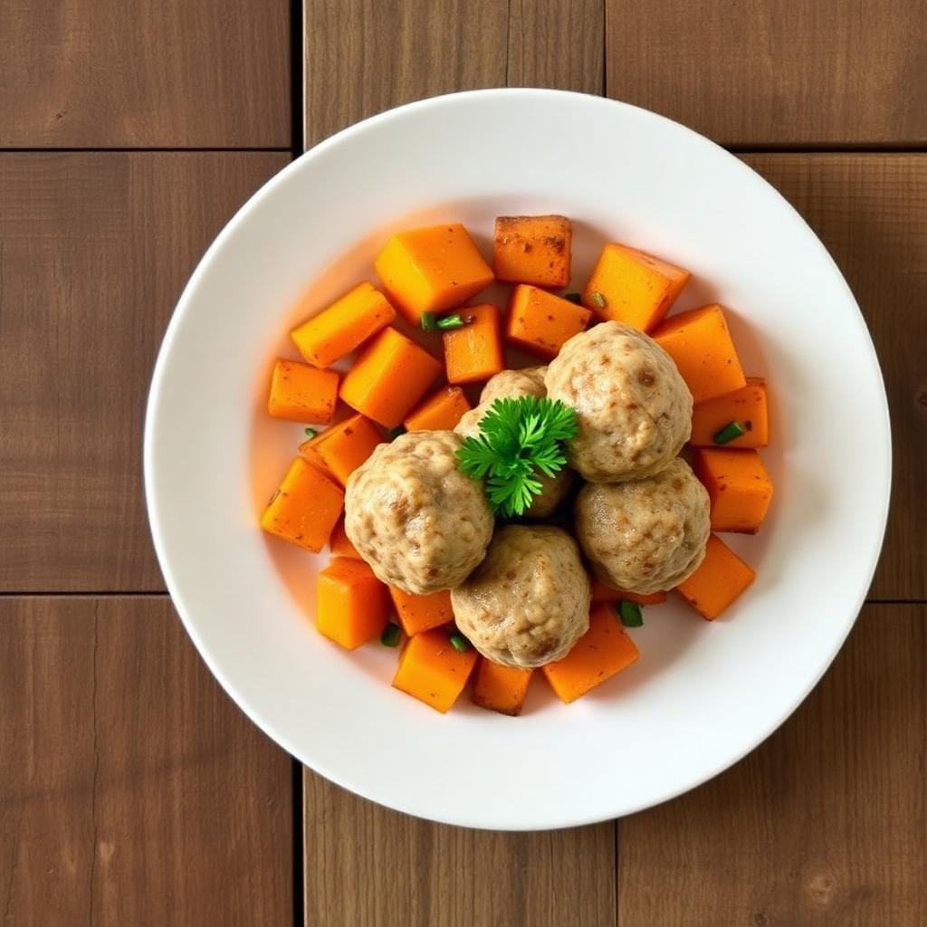 Halal Whole30 Turkey Sweet Potato Meatballs Recipe