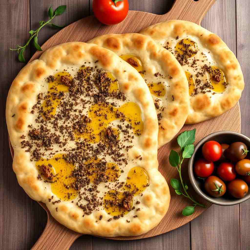 Halal Zaatar Manakish Recipe Healthy Homemade